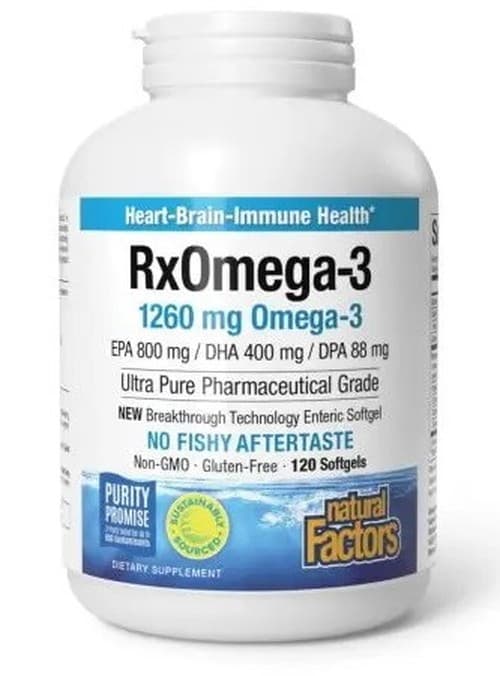 Natural Factors - 1260mg - 120 Sgels – Natural Factors förpackning