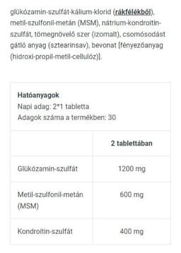 BioTechUSA - MSM Chondroitin Glucosamine - 60 Tabs