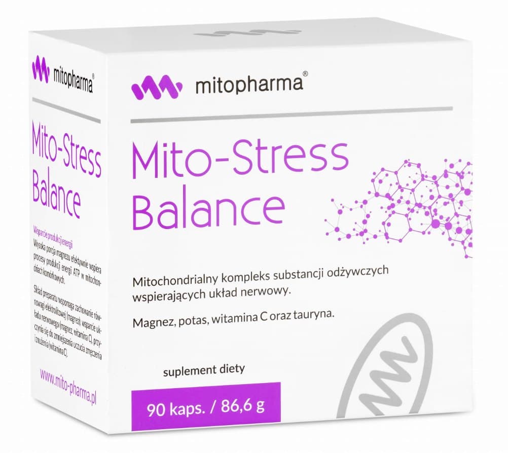 Mitopharma - Mito-Stress Balance - 30 Days - 90 Caps – Mitopharma förpackning