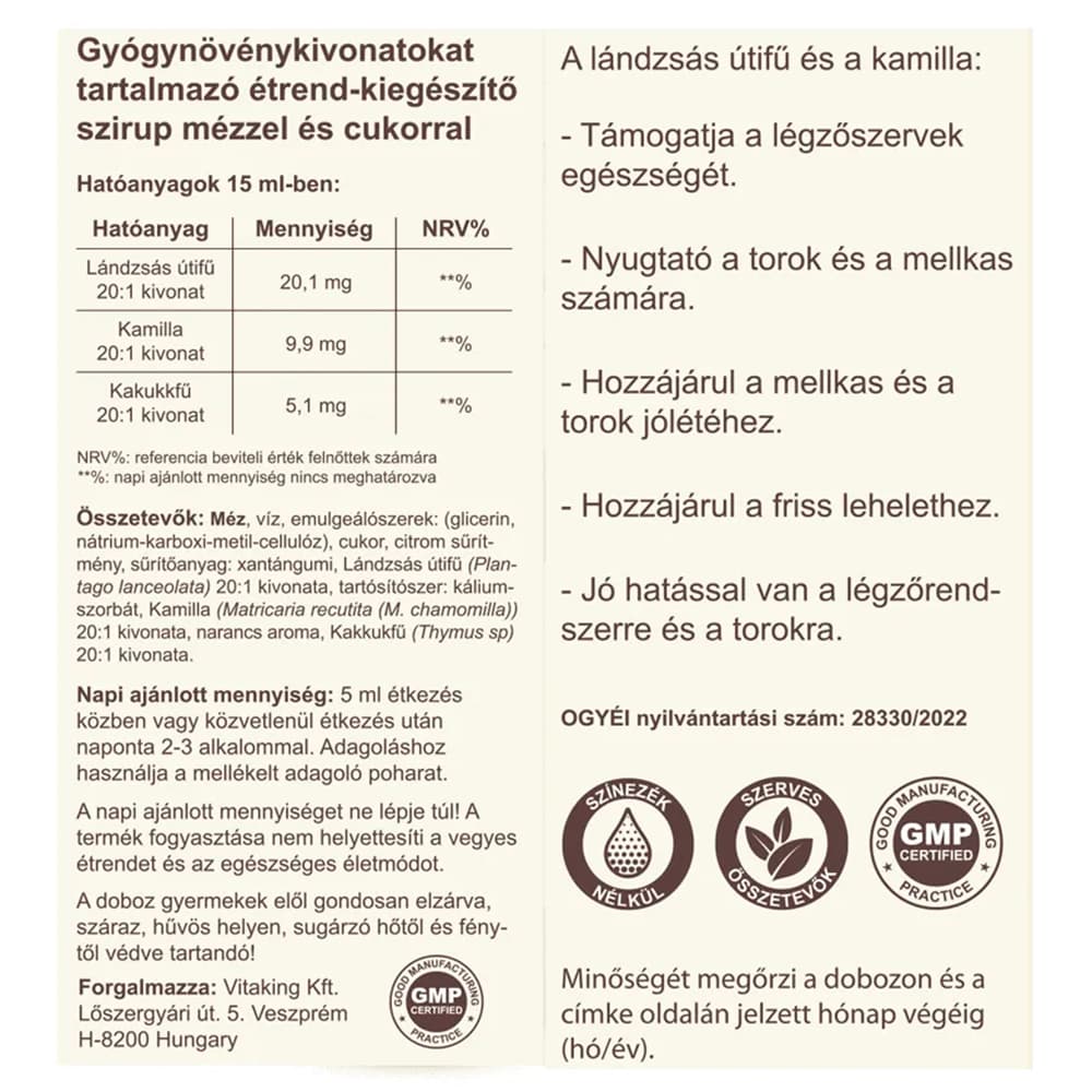 Vitaking - Spear Grass Syrup - 150ml