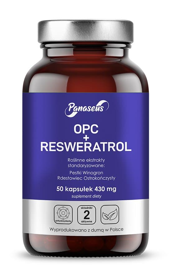 Panaseus - Opc + Resveratrol - 30 Days - 50 Caps – Panaseus förpackning
