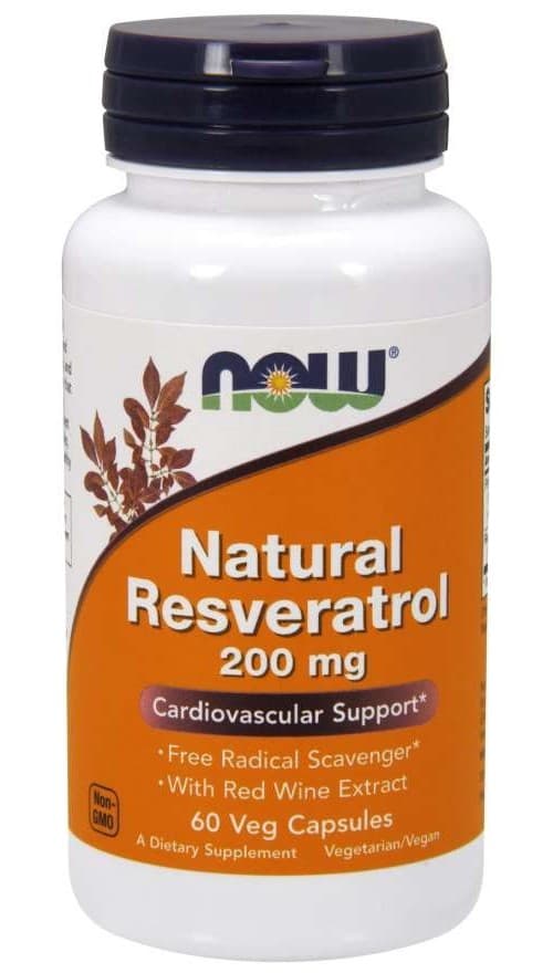 NOW Foods - Natural Resveratrol – NOW Foods förpackning