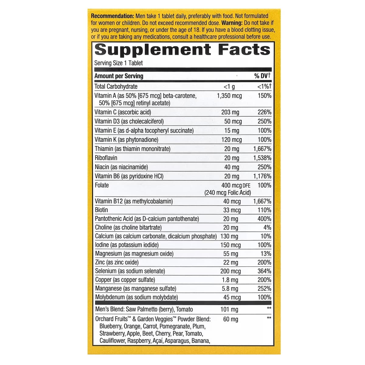 Nature'S Way - Multivitamin - 60 Tabs