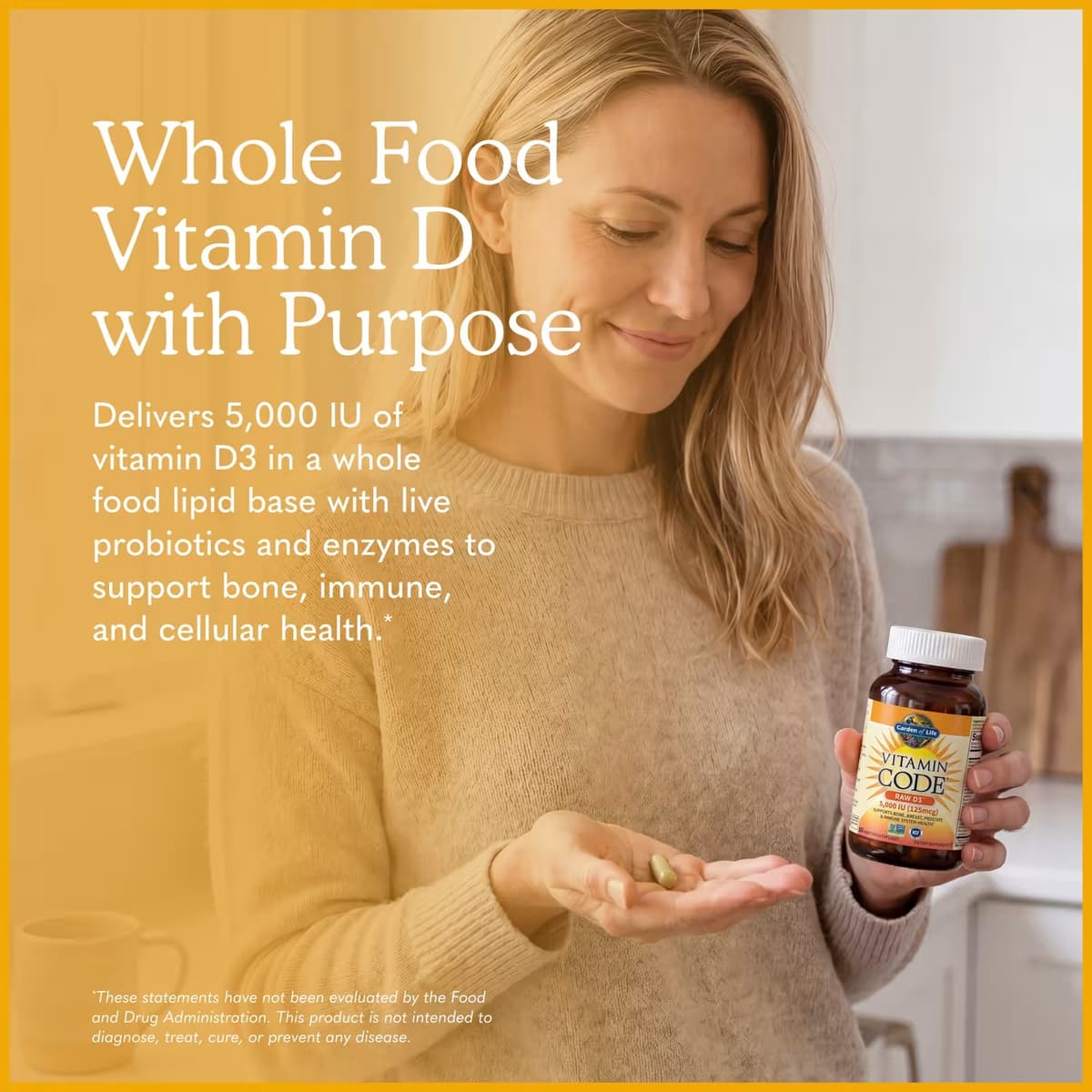 Garden Of Life - Vitamin Code Raw D3 - 60 Vcaps