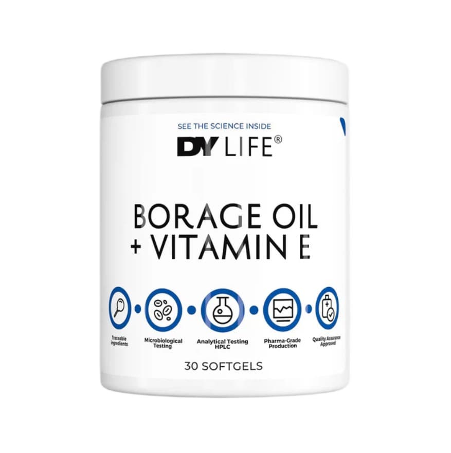 DY LIFE - Borage Oil + Vitamin E - 30 softgels