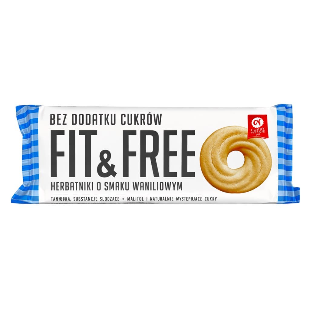 Cukry Nyskie - Fit&Free Sugar-Free Cookies – Cukry Nyskie förpackning