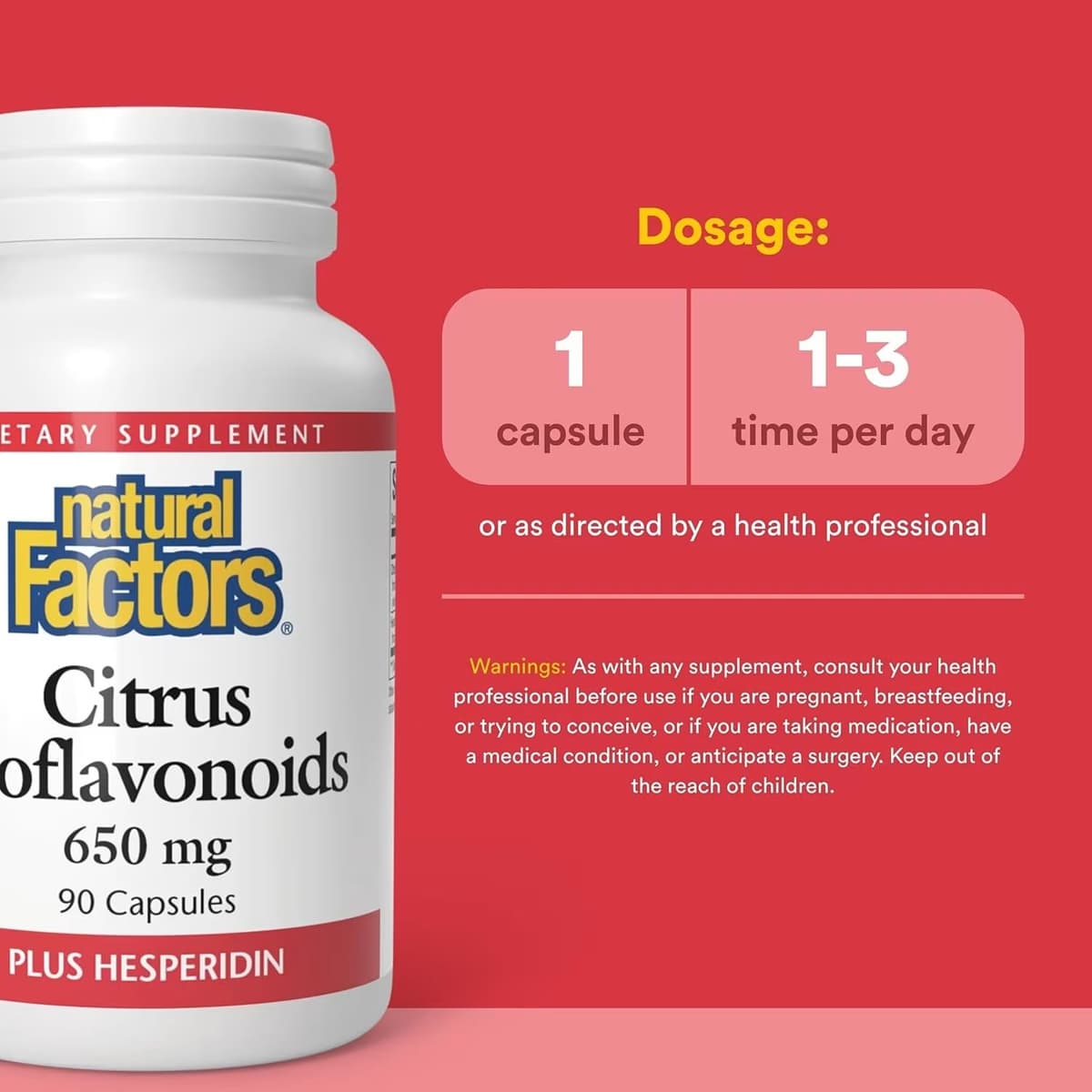 Natural Factors - Citrus Bioflavonoids - 90 Caps