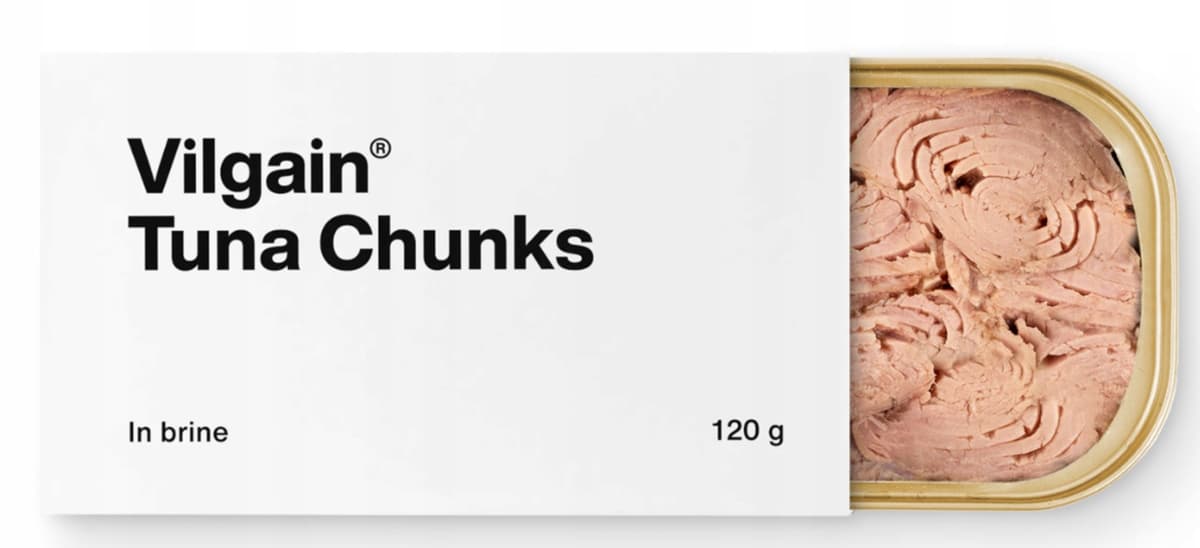 Vilgain - Tuna Chunks - 120 g – Vilgain förpackning