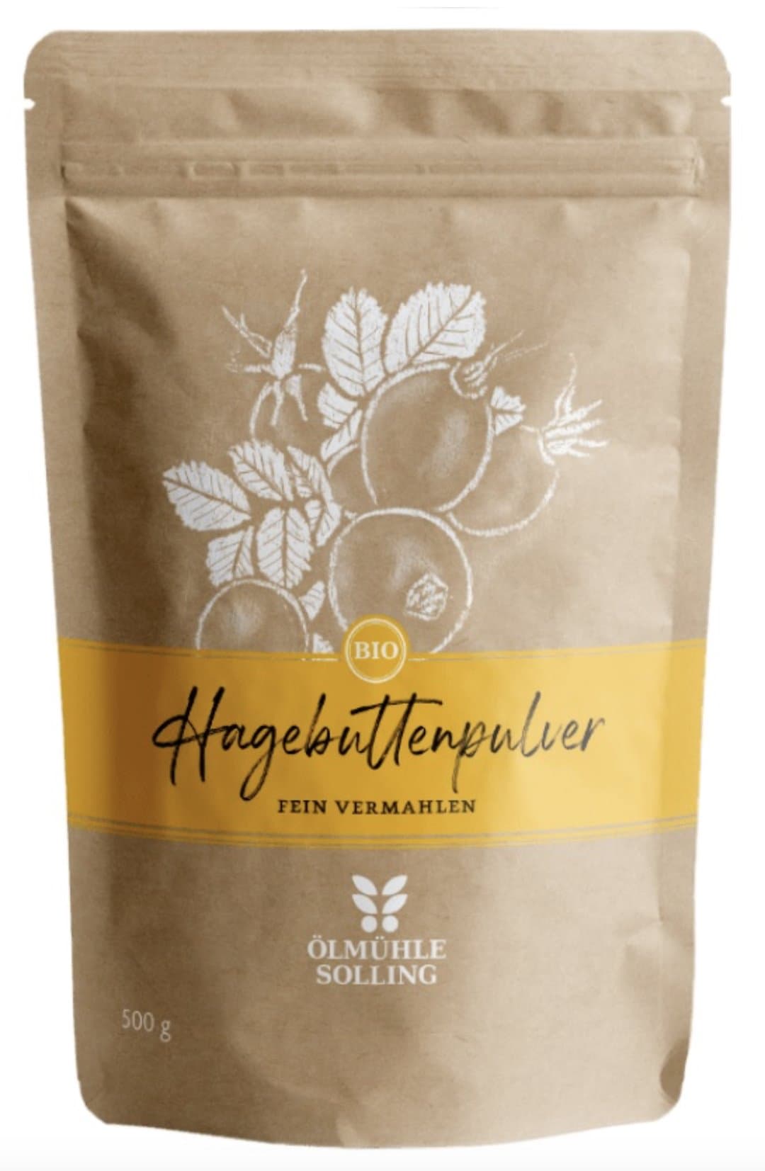 Ölmühle Solling - Organic Rosehip Powder - 500g – Ölmühle Solling förpackning