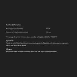 Allnutrition - Cat'S Claw - 100 Caps (KORT DATUM 2026-08-30)
