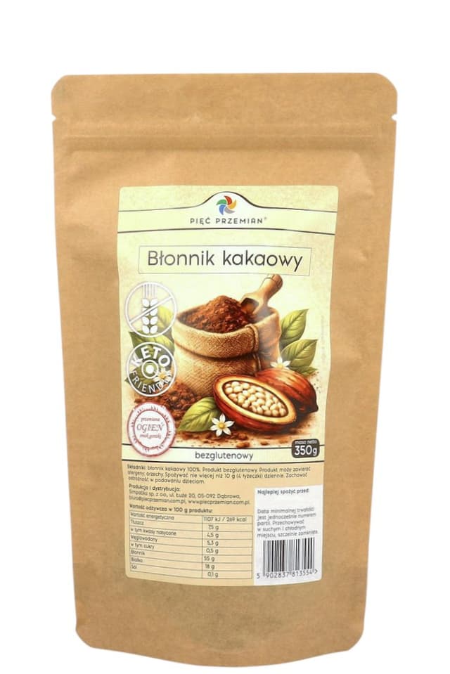 Pięć Przemian - Kakaofibre - Glutenfri, 350 g – Pięć Przemian
