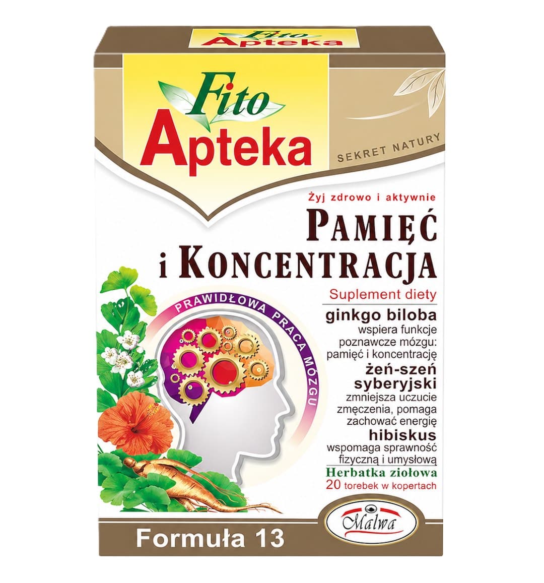 Fito Apteka (Malwa) - F13 Memory And Concentration Tea 20*2g