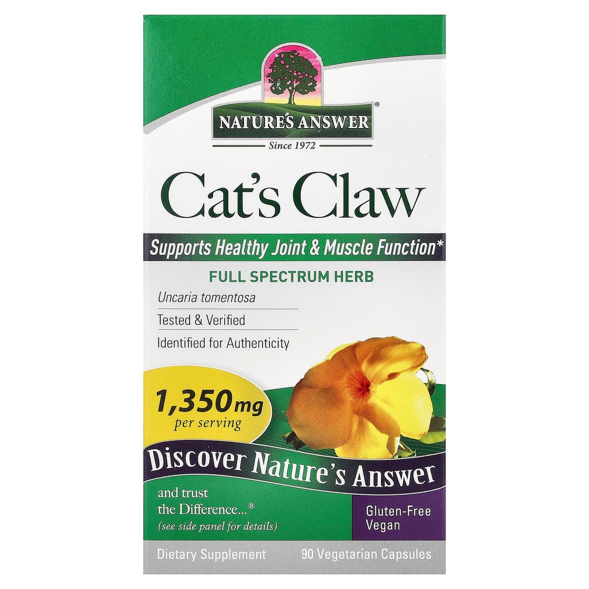 Nature's Answer - Cat'S Claw - 90 Vcaps