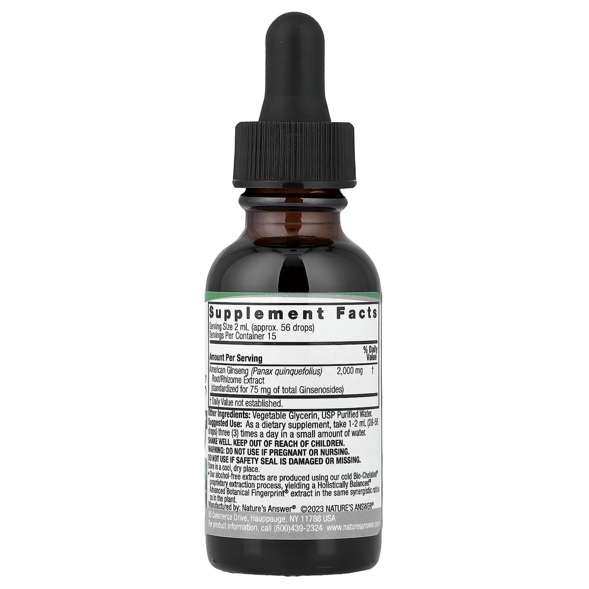 Nature's Answer - American Ginseng Extract - 30ml