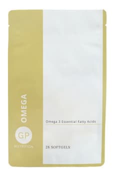 GP Nutrition - Omega 3 - 28 Softgels – GP Nutrition förpackning