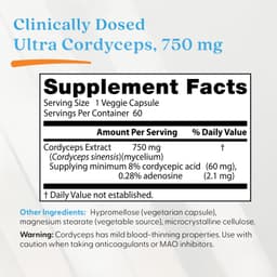 Doctor's Best - Ultra Cordyceps - 60 Vcaps