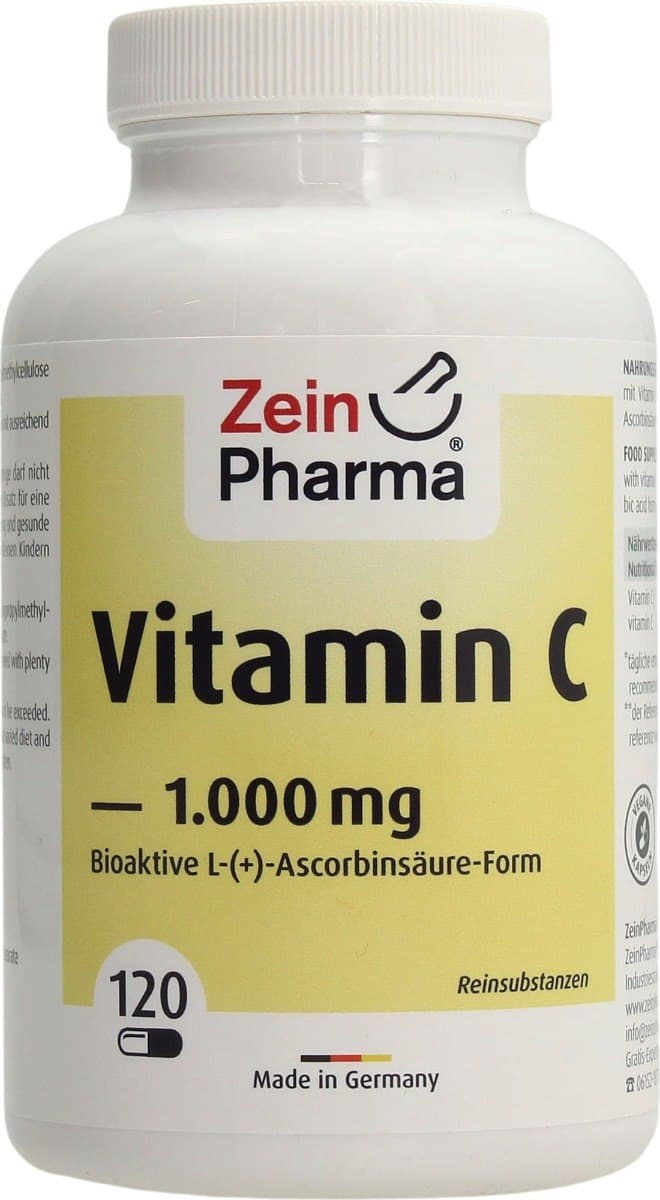 Zein Pharma - Vitamin C - 120 Caps – Zein Pharma förpackning