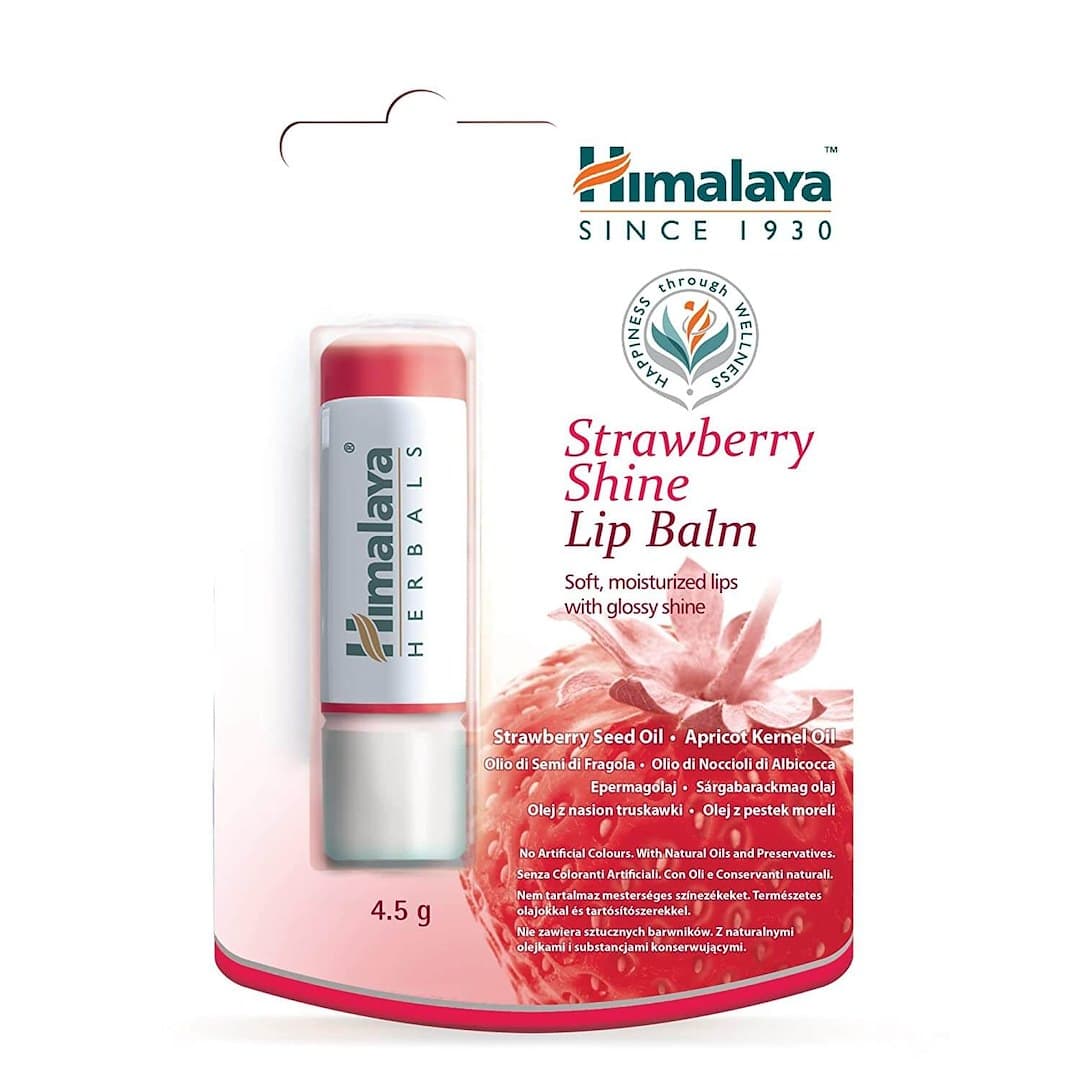 Himalaya - Strawberry Shine Lip Balm - 4.5g – Himalaya förpackning