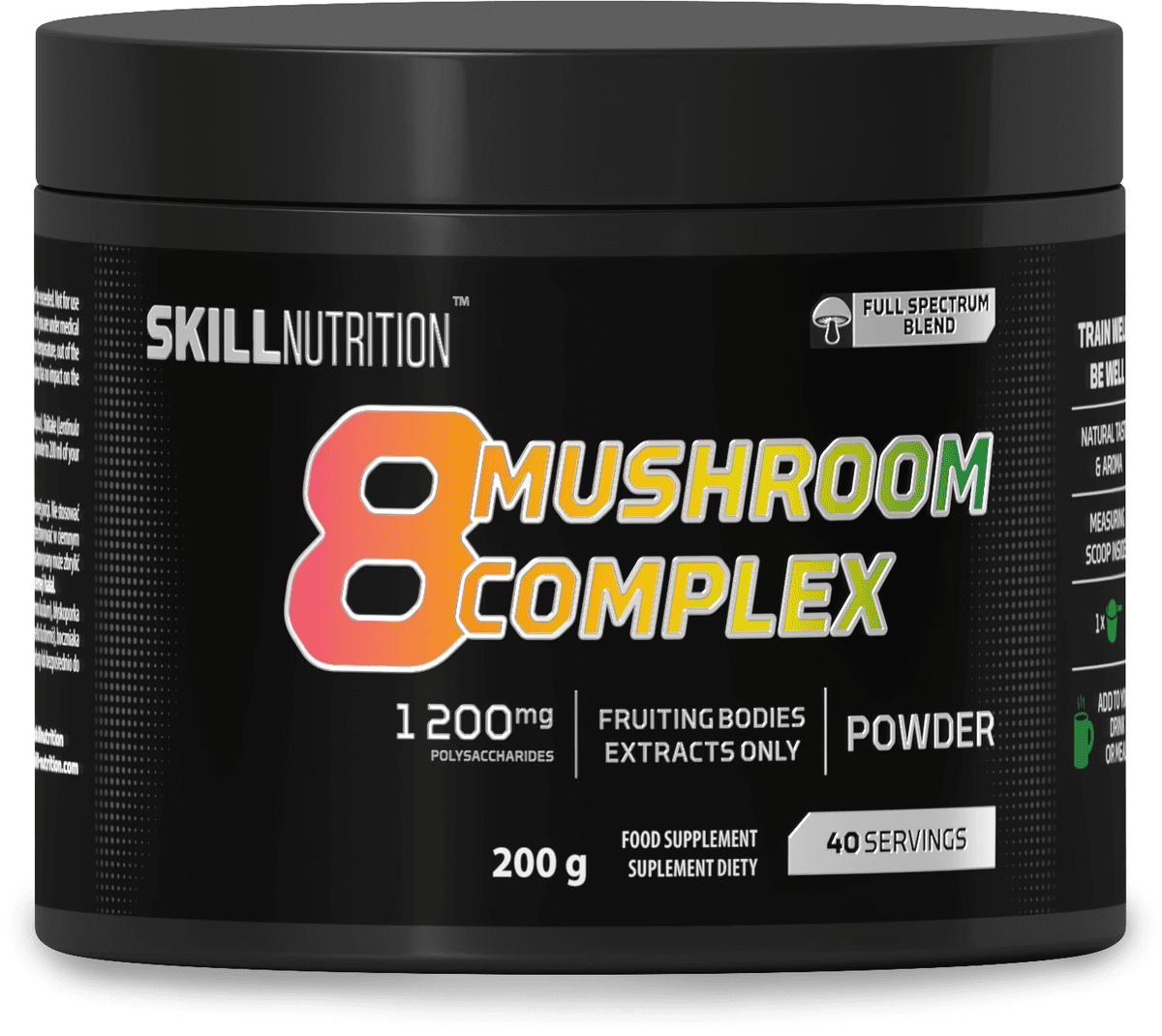 Skill Nutrition - 8 Mushroom Complex - 30 Days - 200g
