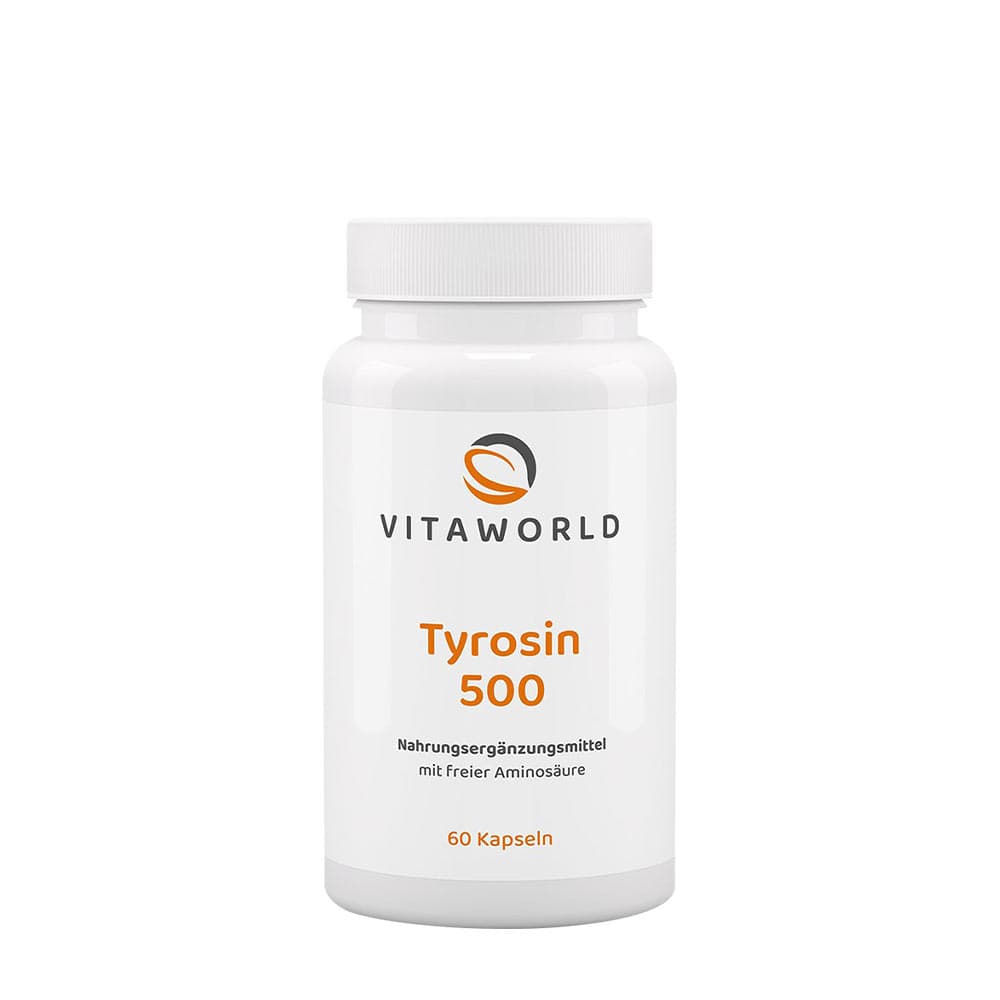 Vitaworld - Tyrosine - 60 Caps – Vitaworld förpackning