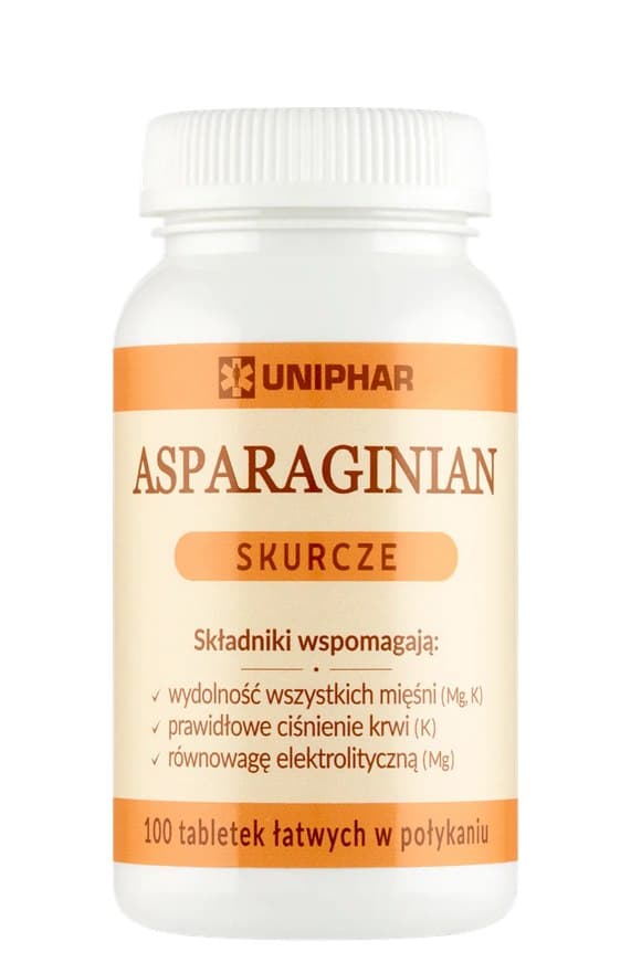 Uniphar - Asparaginian - 100 Tabs – Uniphar förpackning