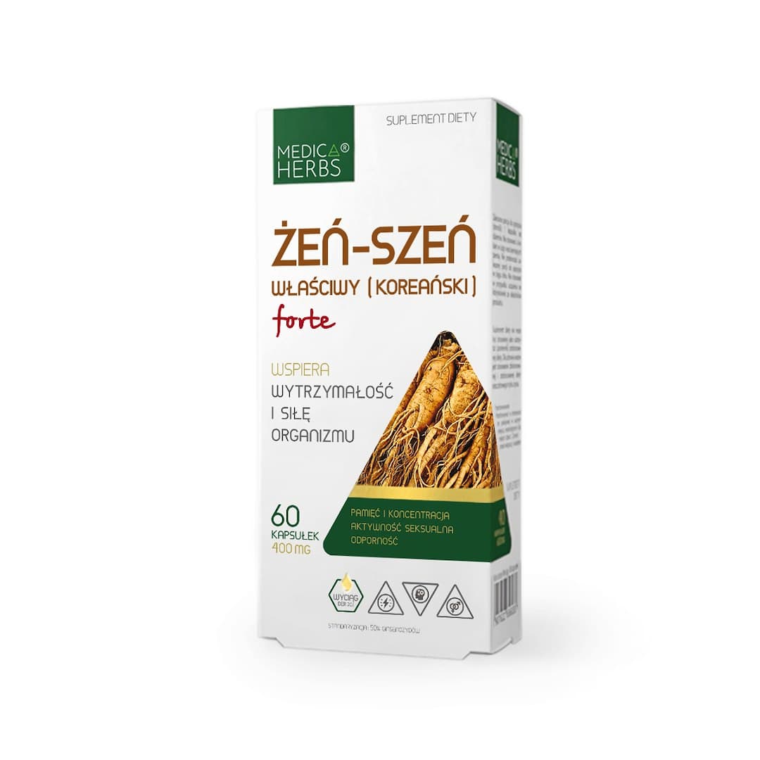 Medica Herbs - Korean Ginseng Forte - 60 Caps