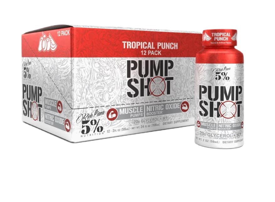 5% Nutrition - Pump Shot - 12 x 59ml – 5% Nutrition förpackning