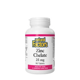 Natural Factors - Zinc Chelate - 90 Tabs
