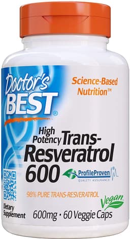Doctor's Best - Trans-Resveratrol 600 - 60 Vcaps