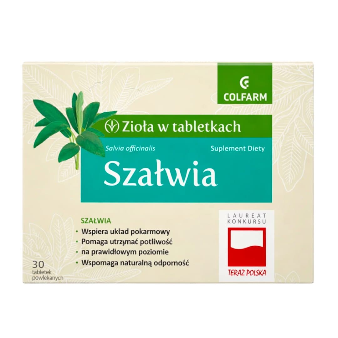 Colfarm - Sage - 30 tablets – Colfarm förpackning