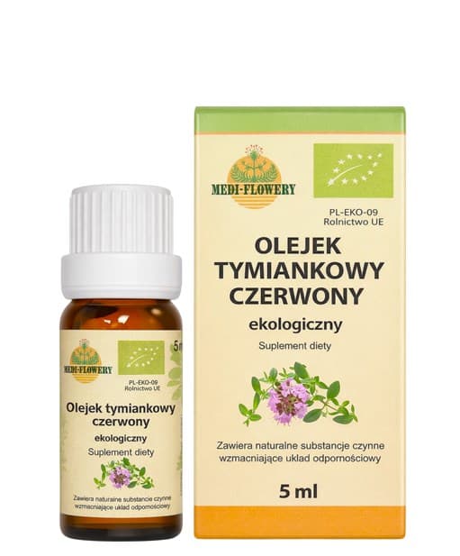Medi-Flowery - Red Thyme Oil - 5ml – Medi-Flowery förpackning