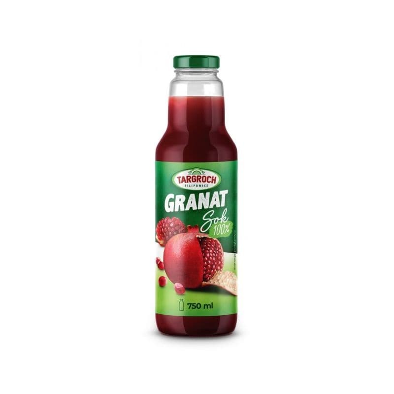 Targroch - Pomegranate Juice 100% - 750 ml – Targroch förpackning