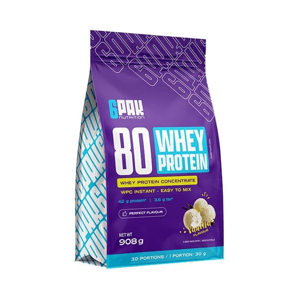 6PAK - Whey Protein Powder Vanilla - 908g – 6PAK förpackning
