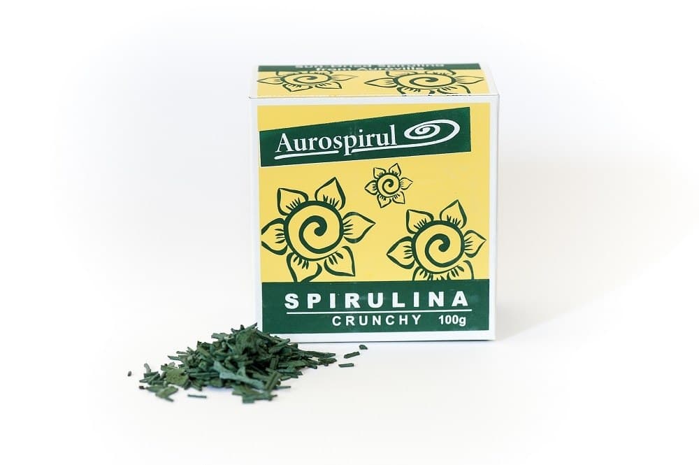 Aurospirul - Spirulina Crunchy - 100g – Aurospirul förpackning