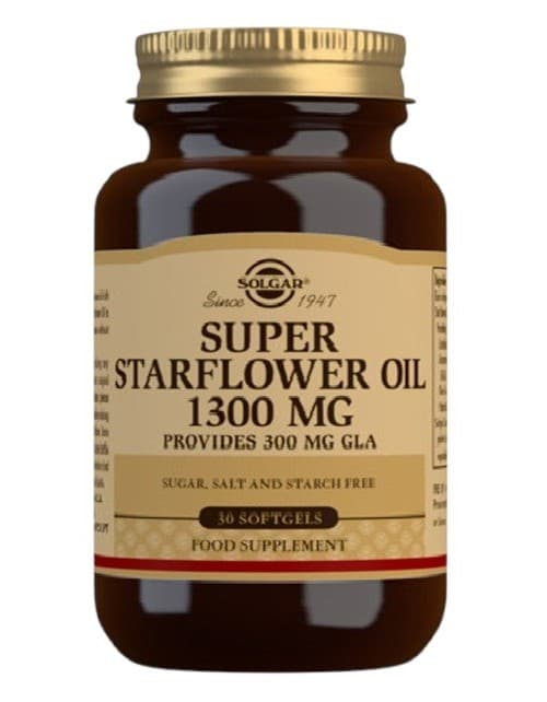 Solgar - Super Starflower Oil 1300mg – Solgar förpackning