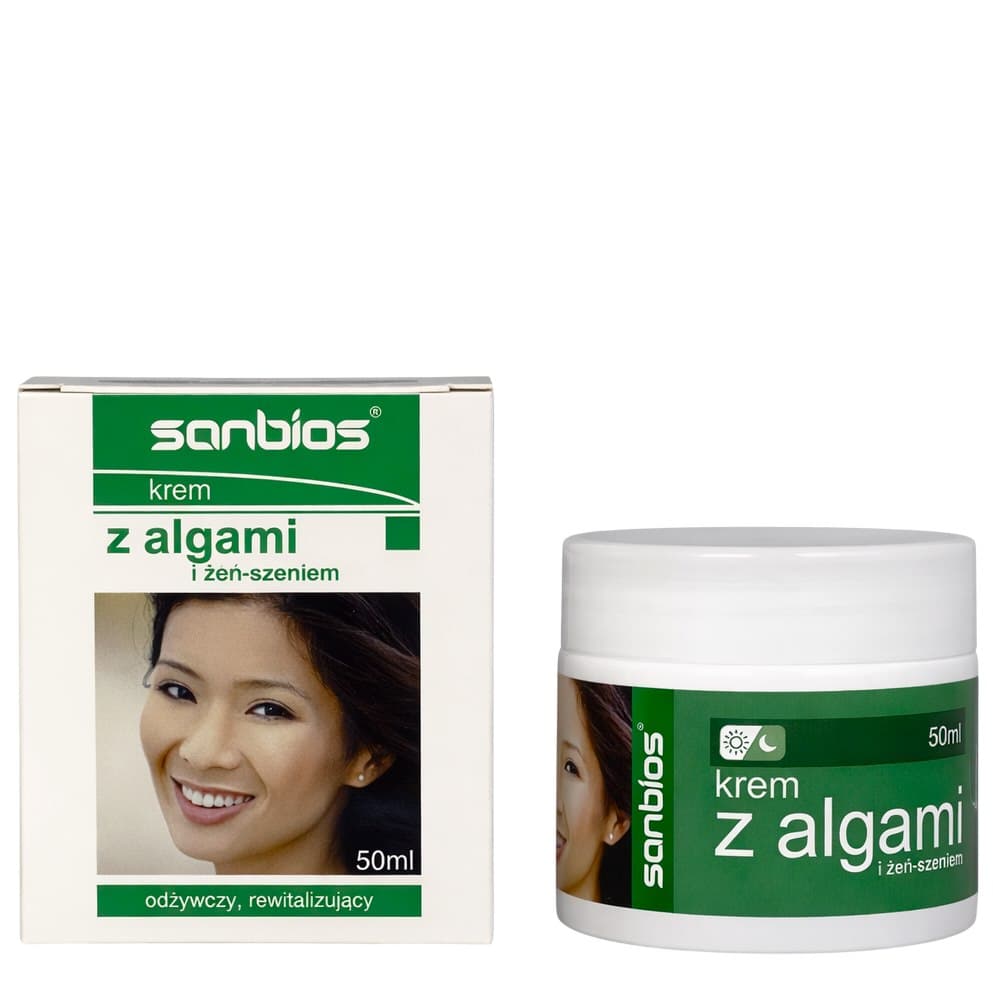 Sanbios - Cream with Algae and Ginseng - 50ml – Sanbios förpackning