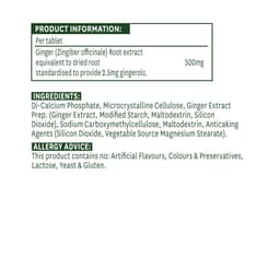 Natures Aid - Ginger Root Standardized - 90 Tabs