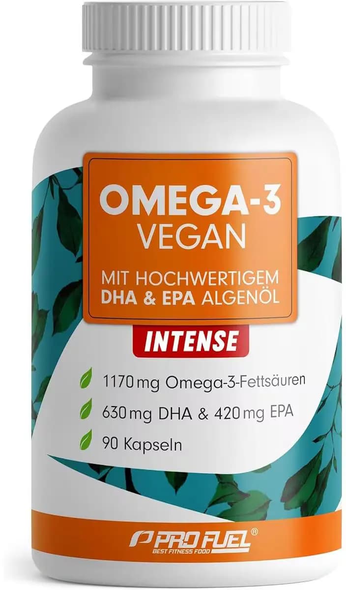 Profuel - Omega-3 algeolie - 90 kapsler, intens – Profuel emballage