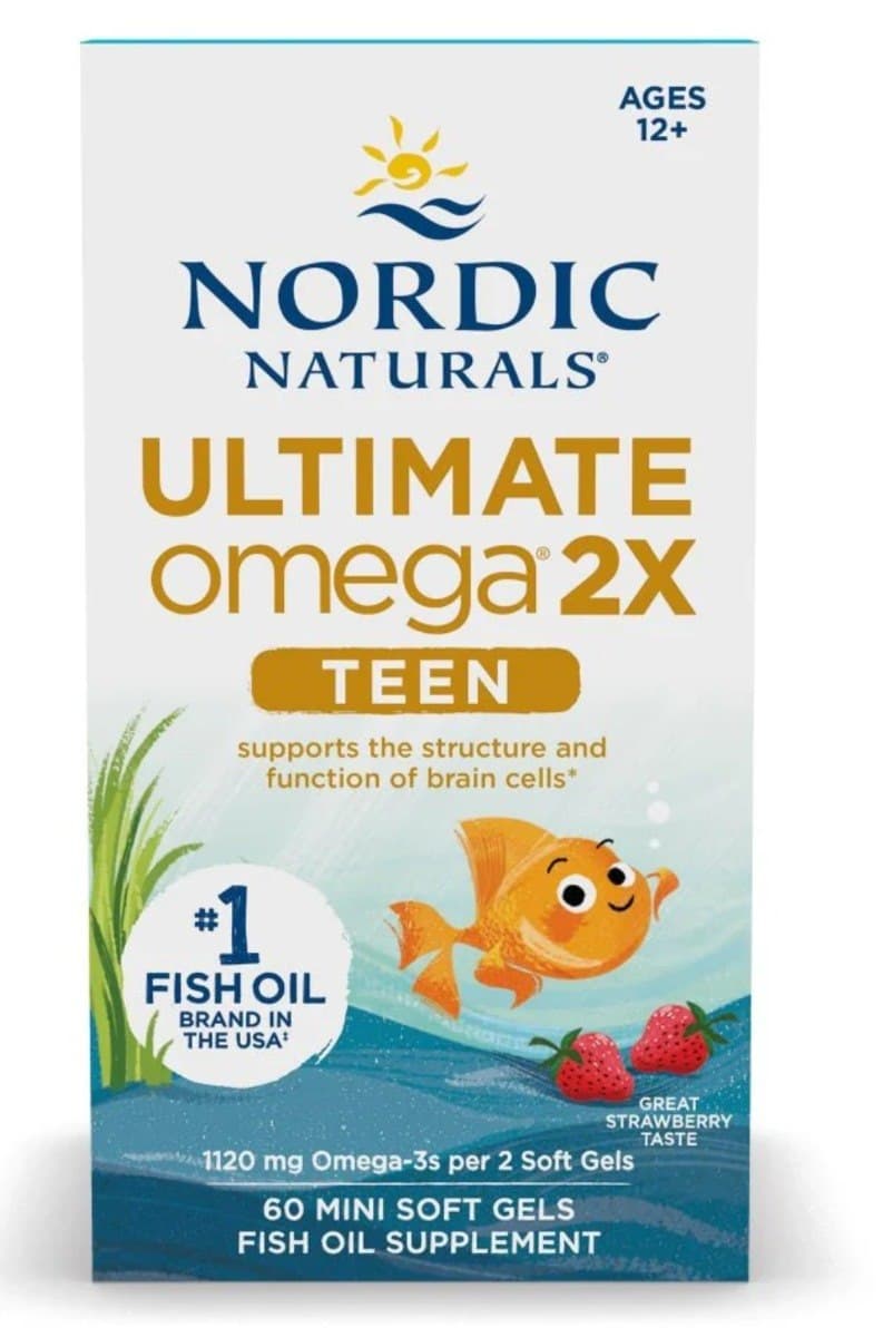 Nordic Naturals - Strawberry - 60 Mini Sgels – Nordic Naturals förpackning