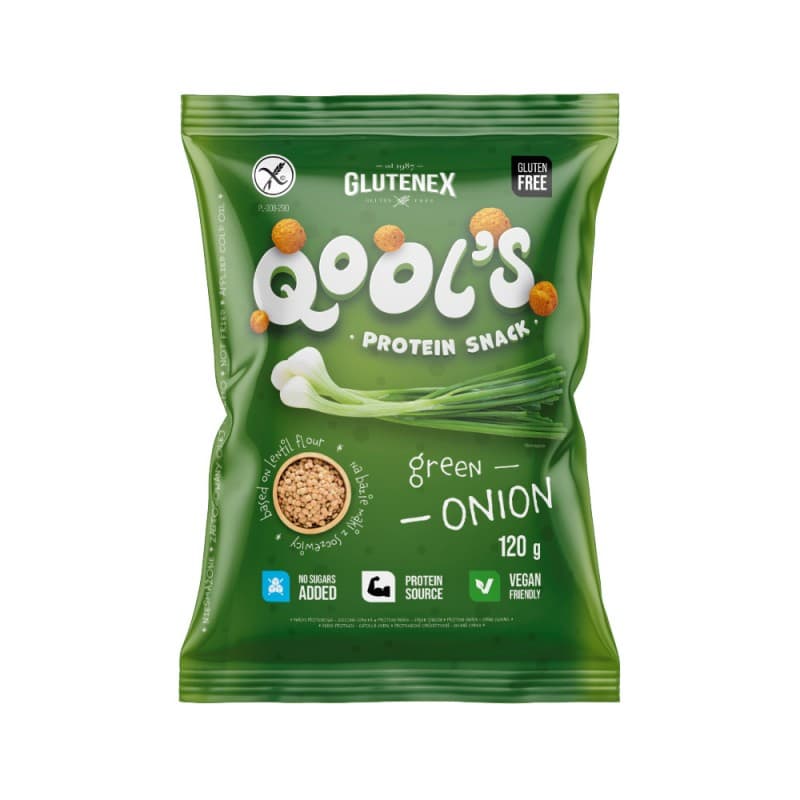Glutenex - Qool's Protein Snack - 120g – Glutenex förpackning