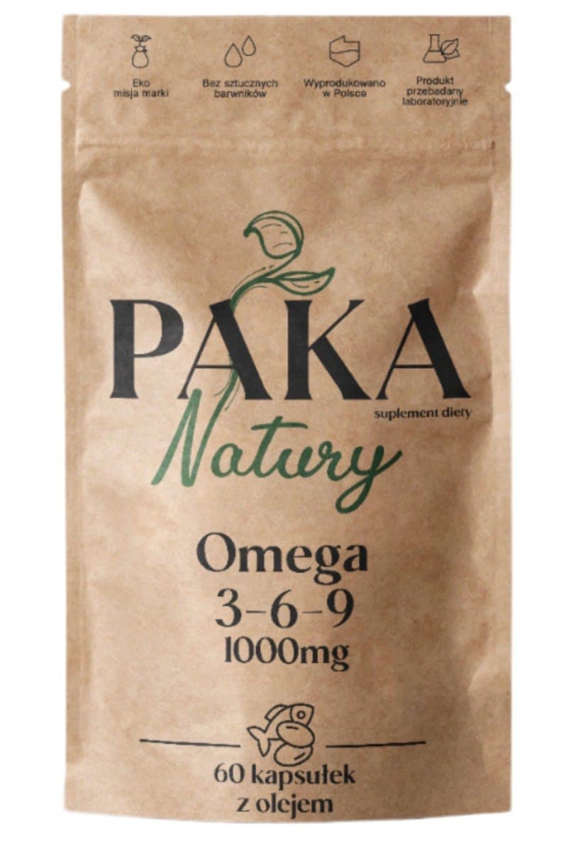 Paka Natury - Omega 3-6-9 - 60 Caps – Paka Natury förpackning
