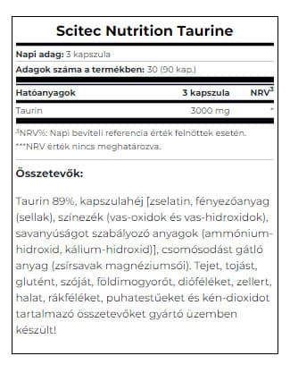 Scitec Nutrition - Taurin - 90 Kapsler