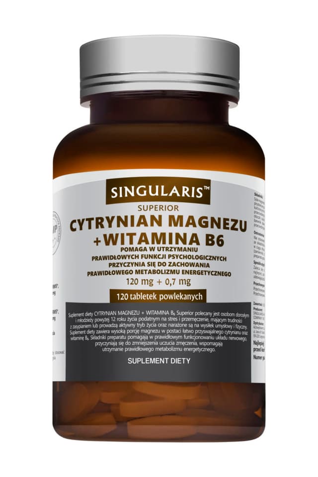 Singularis - Magnesium Citrate + Vitamin B6 - 120 tablets – Singularis