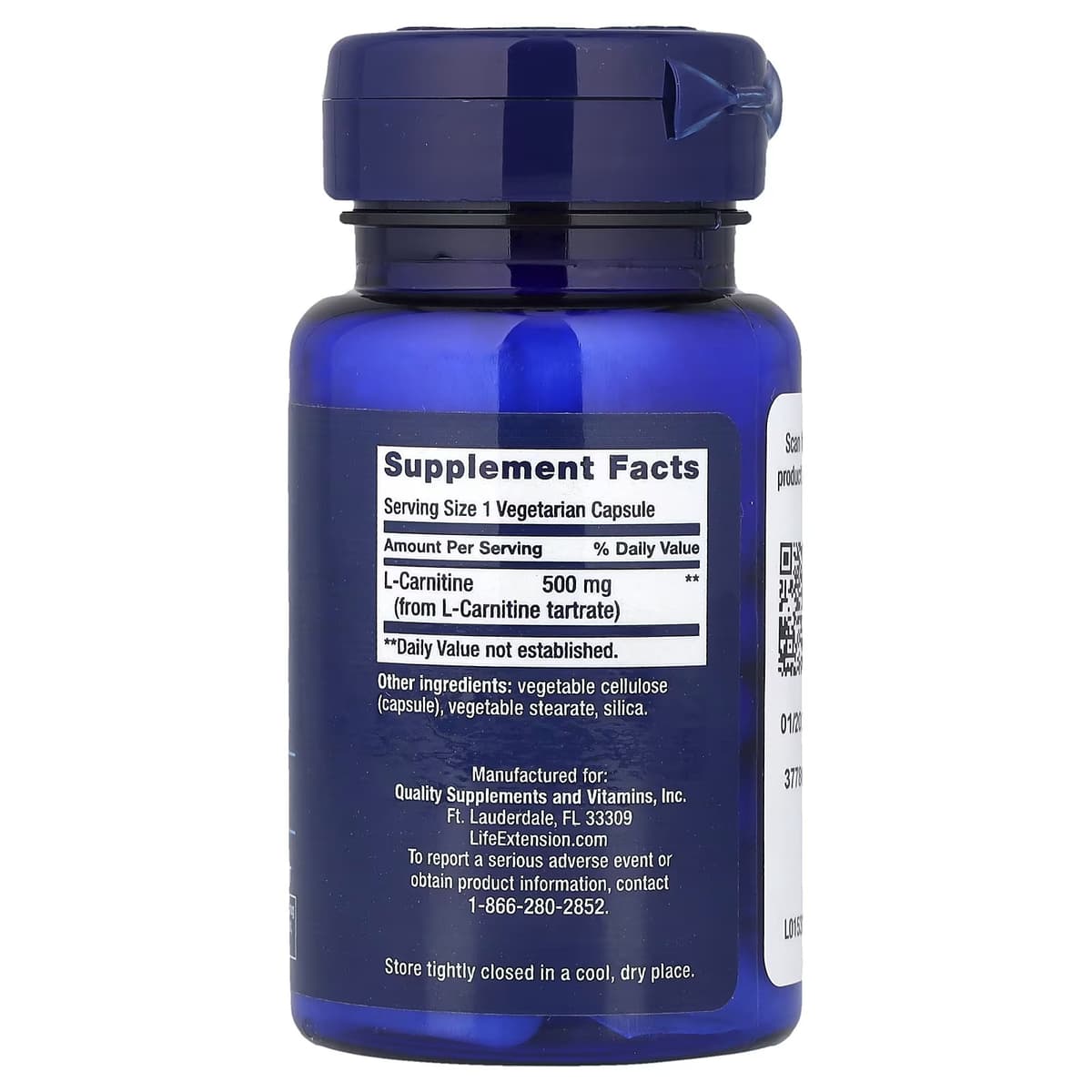 Life Extension - L-Carnitine - 30 Vcaps