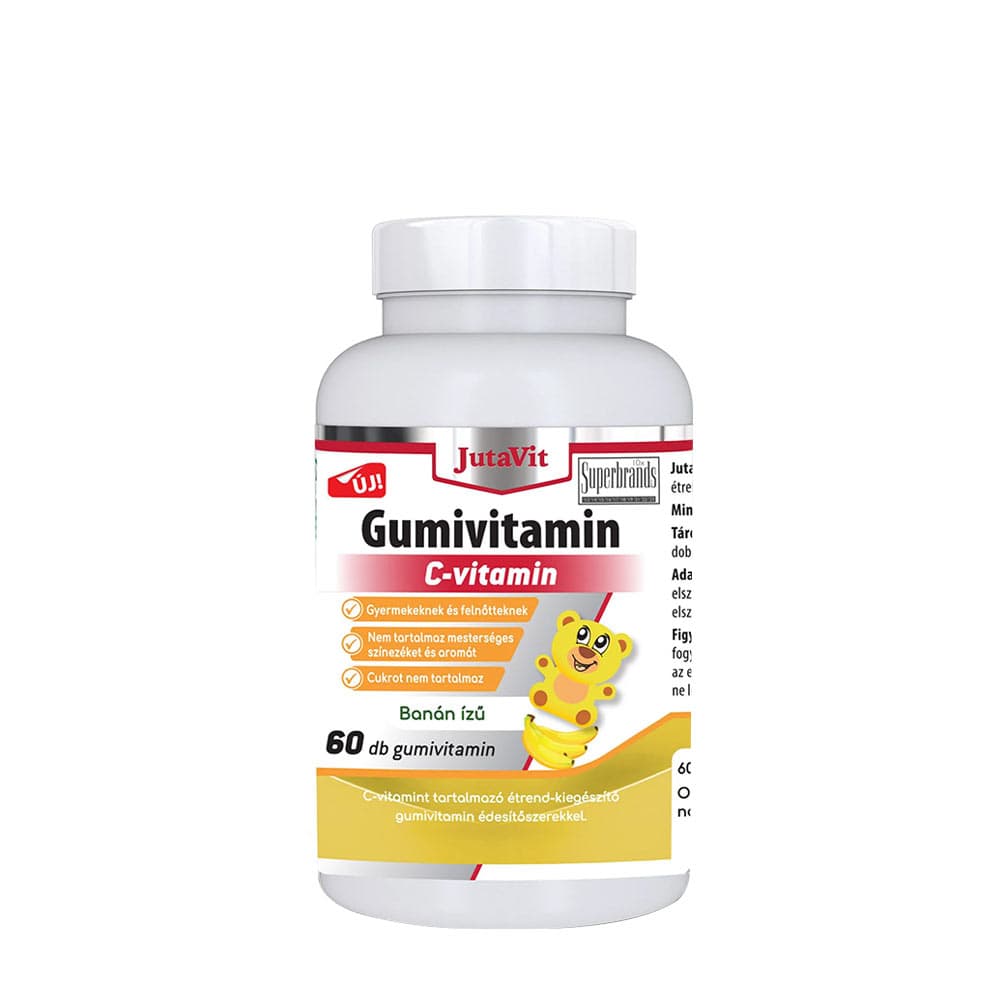 Jutavit - Vitamin C Gummies Banana 60 Gummies – Jutavit förpackning