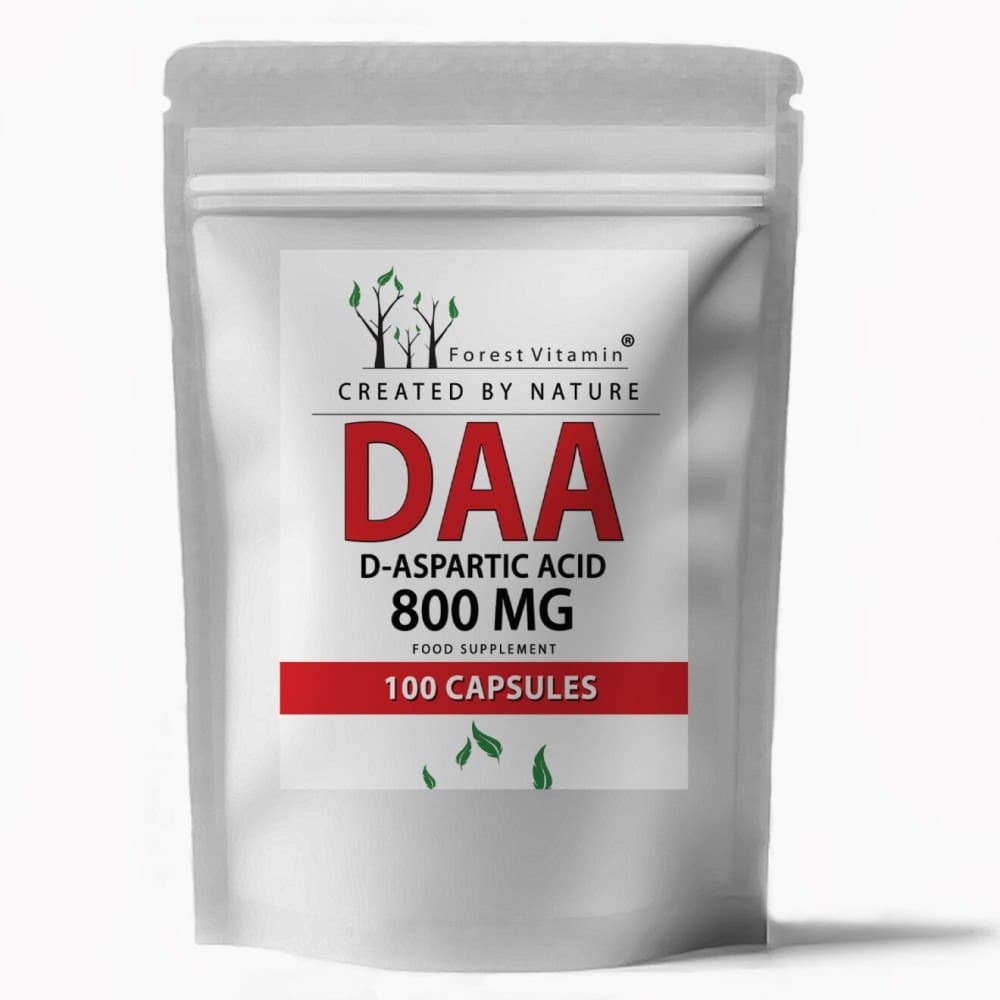 Forest Vitamin - DAA D-Aspartic Acid - 100 Capsules – Forest Vitamin förpackning