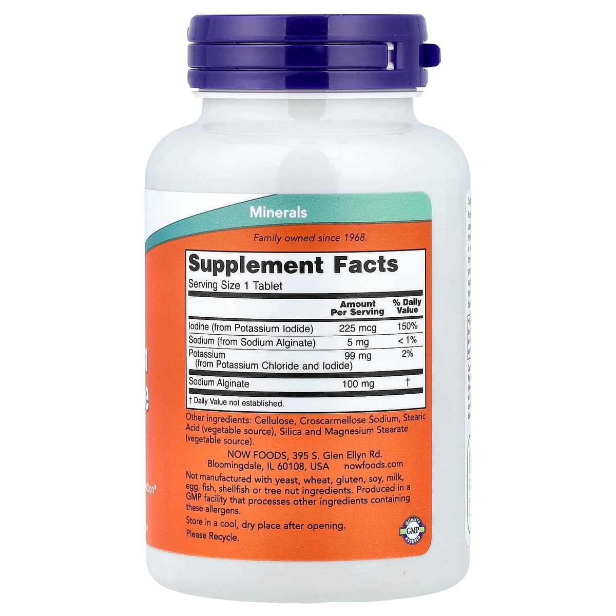 NOW Foods - Potassium Plus Iodine - 180 Tabs