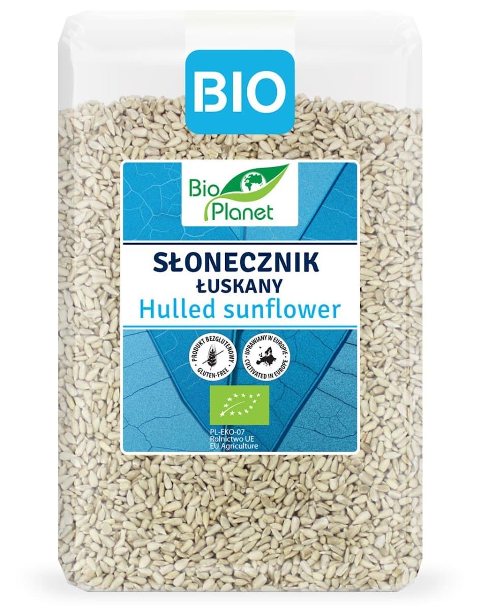 Bio Planet - Hulled Sunflower - Organic Seeds - 1.5kg – Bio Planet förpackning