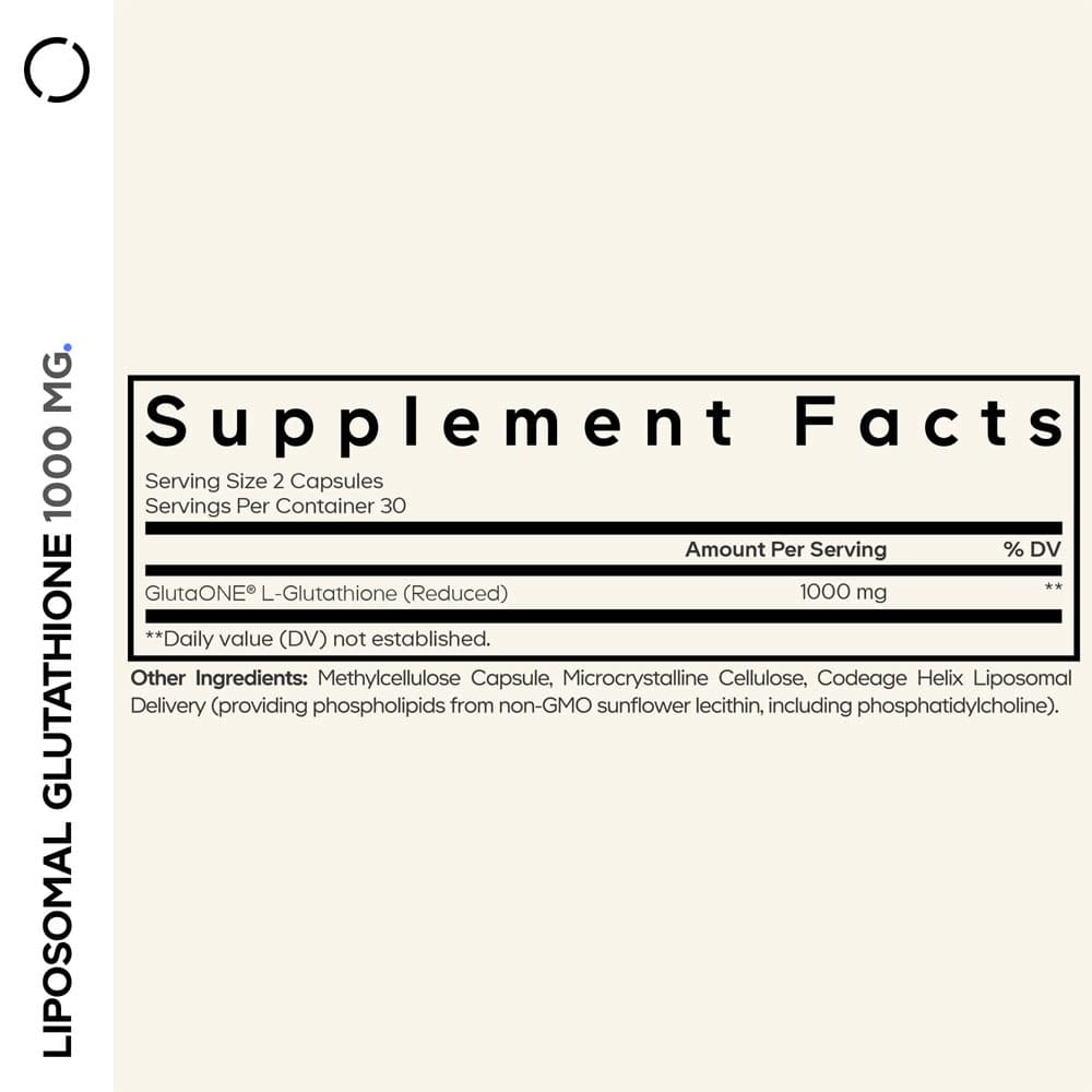 Codeage - Liposomal Glutathione 1000mg - 60 Caps