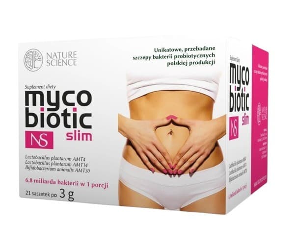 Nature Science - Mycobiotic Slim - 63g (21 Sachets × 3g) – Nature Science förpackning